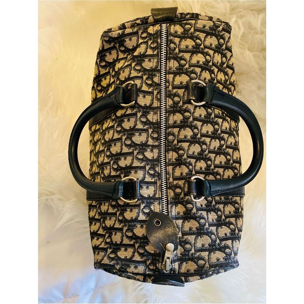 Christian Dior Trotter Boston Bowling Bag Authentic & Vintage (1970s-early 80s)